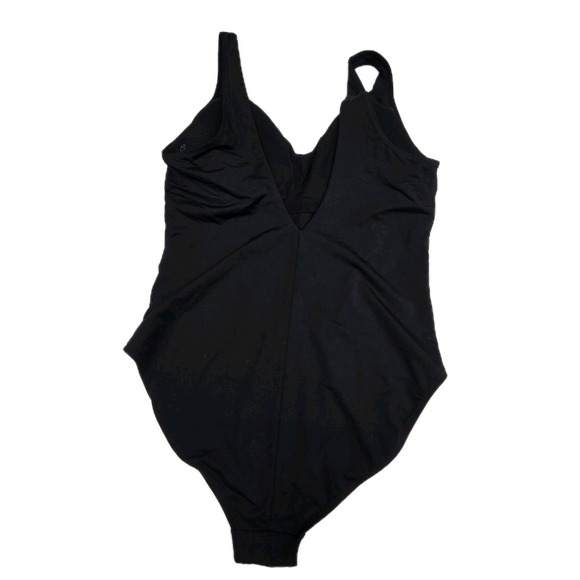 Athleta Bathing Suit Swimsuit Women LG Black One Piece Beach Summer Vacation - Picture 10 of 12